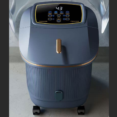 苏宁宜品足浴盆豪华全自动电动遥控按摩洗脚小型足浴器加热泡脚桶家用神器按摩旗舰杀菌款-新658足浴盆