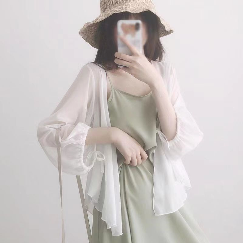 纯色防晒衣女长袖夏季新款薄款潮流防晒衣百搭设计感小外套开衫潮
