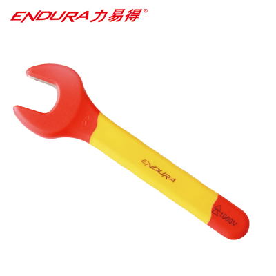 力易得(ENDURA) 双色VDE绝缘开口扳手 电工扳手 12mm E2926