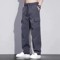春秋季工装裤宽松直筒防风防水冲锋裤耐磨劳保工作裤