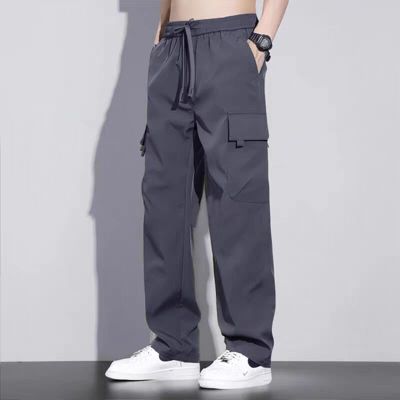 春秋季工装裤宽松直筒防风防水冲锋裤耐磨劳保工作裤