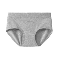 7A裆内裤女 简约冷淡风女士纯棉内裤 印花棉质中腰内裤