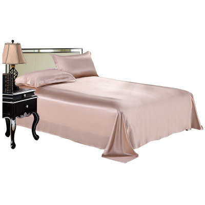 美帮汇100真丝床单重磅22姆米桑蚕丝整幅床罩床笠床包学生定制