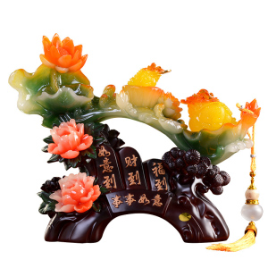 家柏饰(CORATED)玉如意摆件摆设家居客厅酒柜电视柜装饰品工艺品乔迁新居礼品