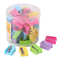 晨光 M&G 单孔卷笔刀 APS91211 手动 (红色黄色蓝色绿色紫色)(颜色随机) 50个/盒 1盒