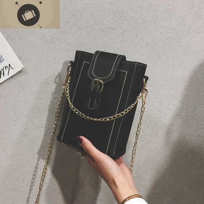 夏季链条小包包水桶女包夏天新款2019斜挎包女百搭ins简约手机包艾狄伊娃女斜挎包