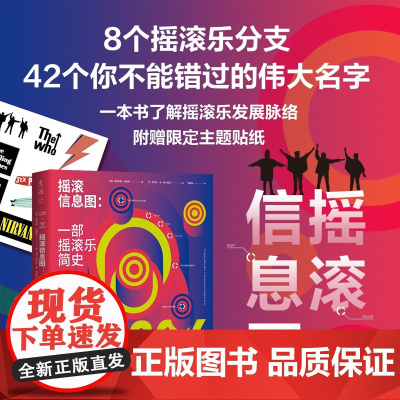 摇滚信息图:一部摇滚乐简史 囊括披头士、大卫·鲍伊、涅槃、蠢朋克42组音乐人新奇好看的图解摇滚史未读