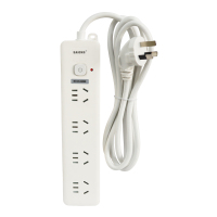 SAICKG SCC8-6860 四位5孔 1.8M 2500W 插排(单位:个)白