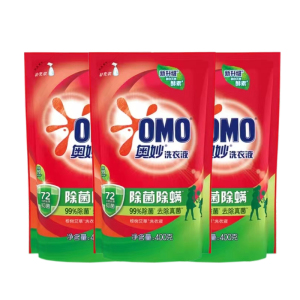 奥妙除菌除螨去渍长效抑菌洗衣液400g补充装酵素洁净家用