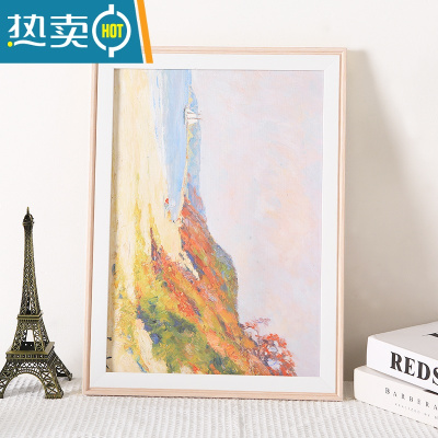 敬平北欧小清新相框欧式画框摆台a4展示框4K开8k油画装裱A3照片框定制 生动粉白[4130款] A4挂摆两用[可放尺寸