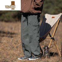 YANXU秋季工装休闲长裤高街潮牌痞帅宽松裤子男山系直筒防水登山工装裤