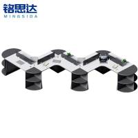 铭思达屏风工位六人位张