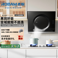 老板(ROBAM)油烟机 18.5m³大吸力 小尺寸抽油烟机侧吸 吸油烟机 单烟机 抽烟机 脱排油烟机 21A5H