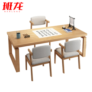 班龙办公书桌1.4m+3椅套