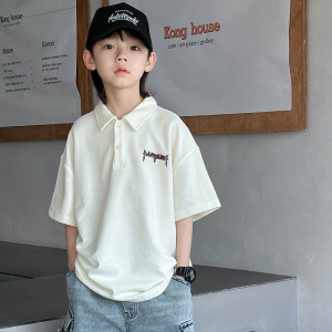 男童POLO衫短袖T恤2026新款中大儿童夏季衣服薄款男孩夏装上衣T潮