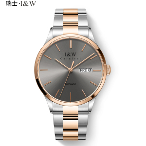 瑞士爱沃驰I&W CARNIVAL手表男表全自动机械表 男士进口机芯防水钢带男款手表正品腕表防水商务530G