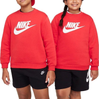 NIKE耐克卫衣运动休闲加绒保暖针织圆领儿童套头衫FD2993-657 Z