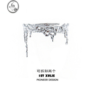 JiMi原创可拆卸臂环液态金属手镯小众设计高级感肌理甜酷Y2K链条手链