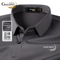 鳄鱼恤CROCODILE 男士POLO衫翻领长袖T恤爸爸父亲上衣