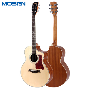 莫森(mosen) MS-50JF 单板民谣吉他初学者面单木吉他 JF桶型新手入门吉它 [演奏单板]40寸 原木色 MS-50JF