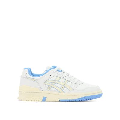 亚瑟士(ASICS)男士休闲跑步鞋圆头系带撞色设计轻便防滑运动鞋白