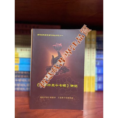 佛子行三十七诵讲记