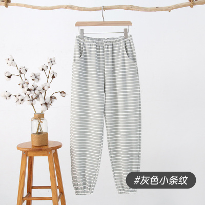 HLCOMAN睡裤男女情侣款春秋棉长裤束脚宽松大码休闲家居裤可外穿秋冬季睡裤