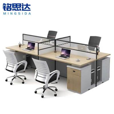 铭思达屏风工位四人含椅套