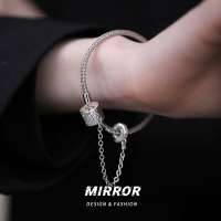 925纯银龙骨编织链手链女流苏转运珠手饰高级感重工轻奢 BCS1282送女朋友老婆情人节七夕生日礼物