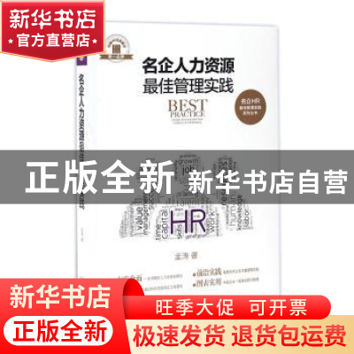 正版 名企人力资源最佳管理实践 孟涛著 中国法制出版社 97875093