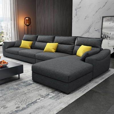 北欧简约组合轻奢现代科技布沙发客厅整装布艺沙发小户型拆洗家具