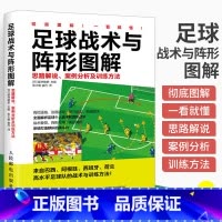 [正版]足球战术与阵形图解 思路解说 竞赛规则及训练方法 足球书战术教学 掌握足球阵形和运用足球战术指导 足球专业训练