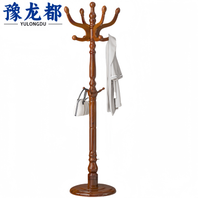 豫龙都衣架实木个