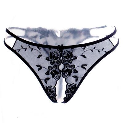 波迷娜(bomina)丁字裤女夏季情绪性感内裤诱惑蕾丝情取丁子t系带透明