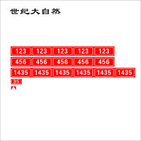 世纪大自然 数字号码牌 SJDZR-B08 组