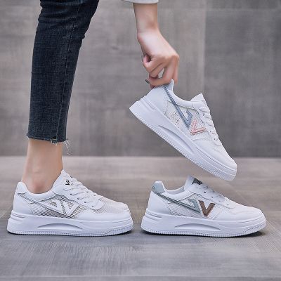 网面透气女小白鞋2021夏季新款女士低帮板鞋韩版平底休闲鞋ins潮鞋