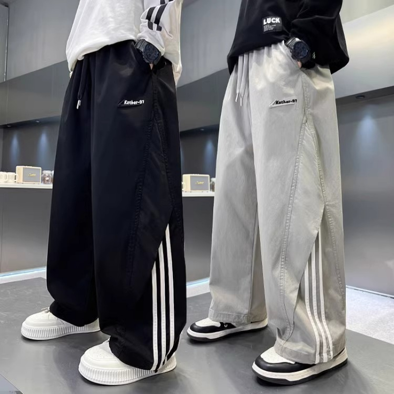 儿童装男童裤子2026新款春秋款男孩春季直筒裤大童春装工装裤