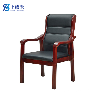 上成禾办公椅耳朵椅橡木把