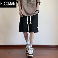 HLCOMAN夏季短裤男2025潮牌直筒外穿五分裤薄休闲运动篮球裤宽松沙滩中裤