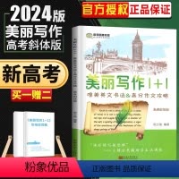 美丽习作1+1(高考斜体版) 高中通用 [正版]2024新高考 美丽写作1+1高考斜体版 唯美英文书法+高考作文攻略 读