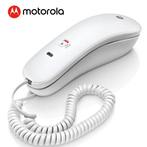 摩托罗拉(MOTOROLA)CT50电话机 酒店电话机座机 固定电话 办公家用 桌墙两用可壁挂 单向通话保留 白色