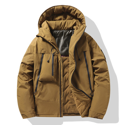 男装棉衣秋冬款加绒加厚保暖棉服防风防水爬山宽松棉衣冲锋衣男