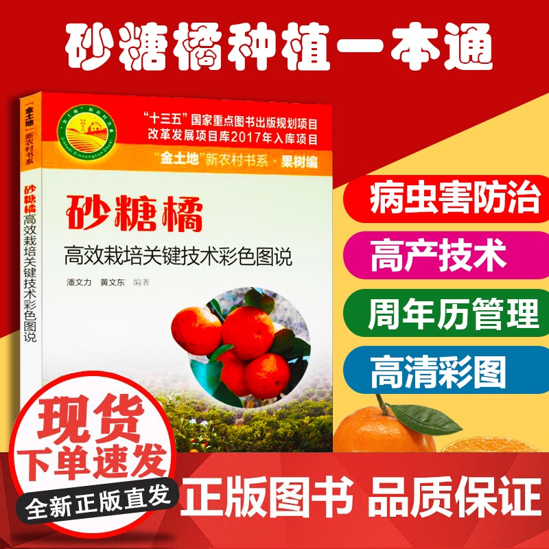 砂糖橘高效栽培关键技术彩色图说 丰产技术+病虫害防治+周年历 砂糖橘柑橘病虫害防治书 砂糖橘柑橘种植栽培书籍 广东科技出