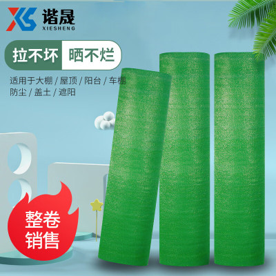 谐晟 绿色加厚遮阳网 防尘网绿色覆盖网 盖煤网扁丝建筑工地盖土网