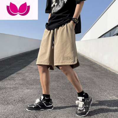 七斓日系潮牌短裤男士港风ins潮流宽松休闲五分裤夏季学生高街运动裤