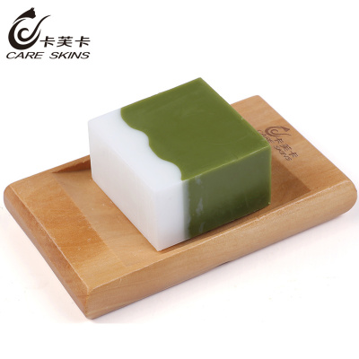 卡芙卡（CARESKINS）抹茶清爽活力手工皂100g去角质滋润营养保湿补水控油净肤深层清洁各种肤质男女士通用洁面皂
