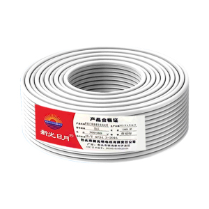 新光日月聚氯乙烯绝缘软电线电缆护套线 RVV(白/黑)(4芯)1平方/每米