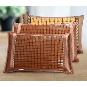 家柏饰(CORATED)麻将凉席枕套夏季双人枕套竹席枕套单人婴幼儿茶叶小枕头套皮