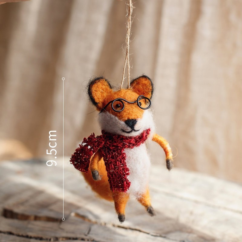 森林动物公仔定格动画形象摆件 狐狸海归