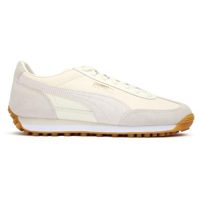 彪马(Puma)男款复古跑鞋舒适休闲运动鞋白色织物橡胶底 lace-up c